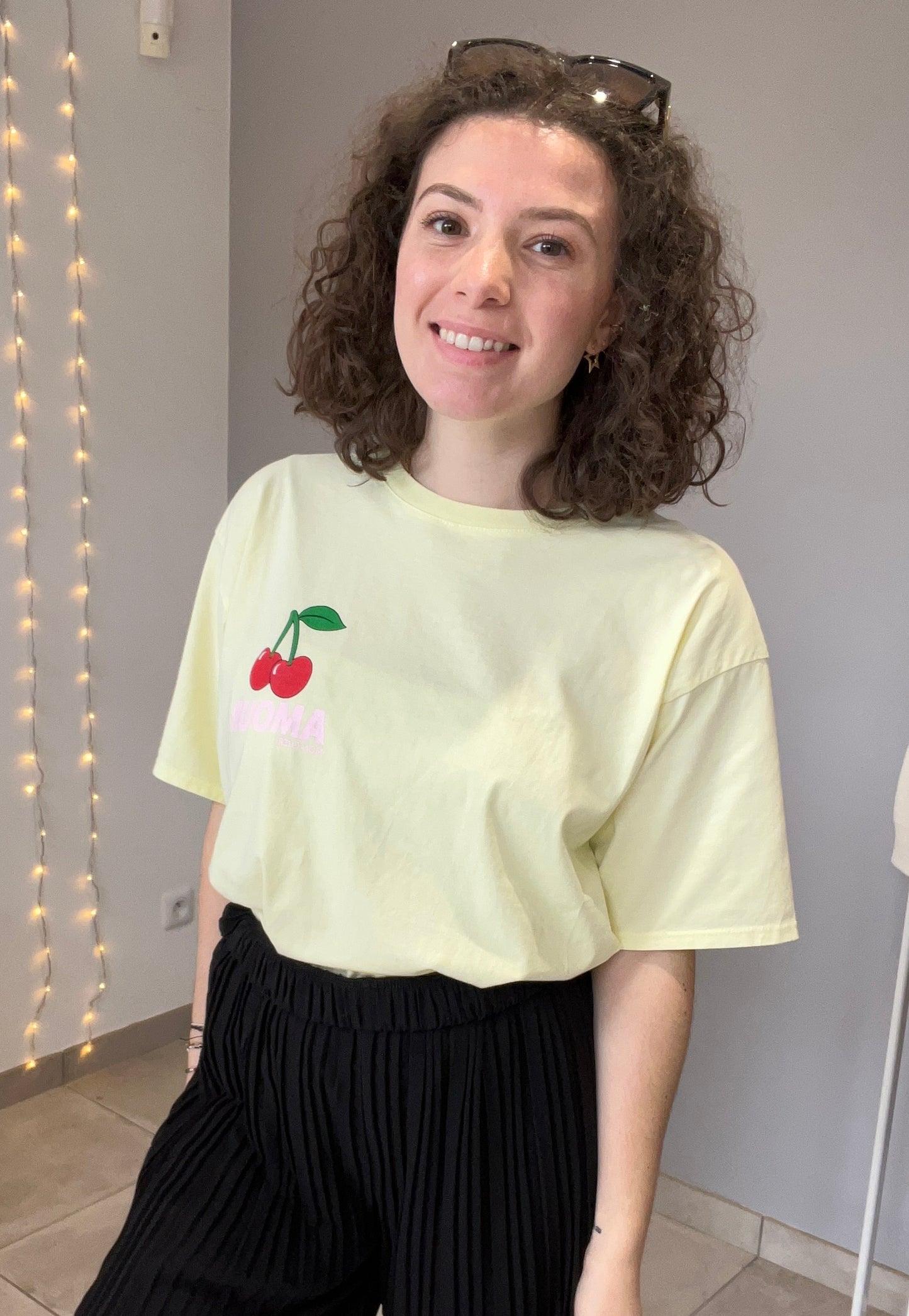 Tee shirt cerise jaune