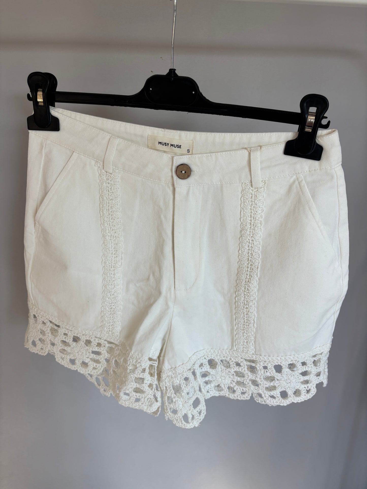 SHORT BLANC